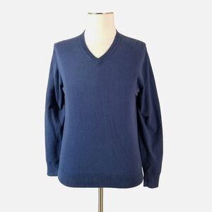 Men's Claiborne Teal Blue V-Neck Sweater (L)